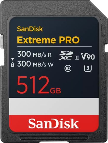 כרטיס זיכרון SanDisk Extreme PRO SDXC - דגם SDSDXDM-512G-GN4IN - נפח 512GB
