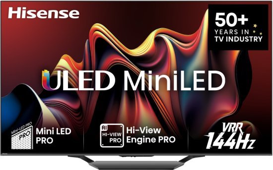 טלויזיה חכמה Hisense 65 Inch UHD 4K MINI LED 65U72NQ