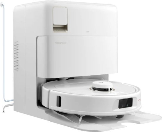 ‏שואב אבק רובוטי עם מערכת מילוי וריקון אוטומטיים Roborock QRevo MaxV  - צבע לבן