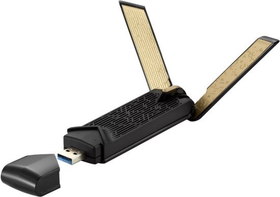 מציאון ועודפים - מתאם רשת אלחוטי Asus USB-AX56 802.11ax Dual-band AX1800 USB WiFi
