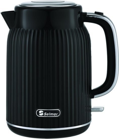 קומקום חשמלי מעוצב 1.7 ליטר Selmor SE-9554B 2000W - צבע שחור