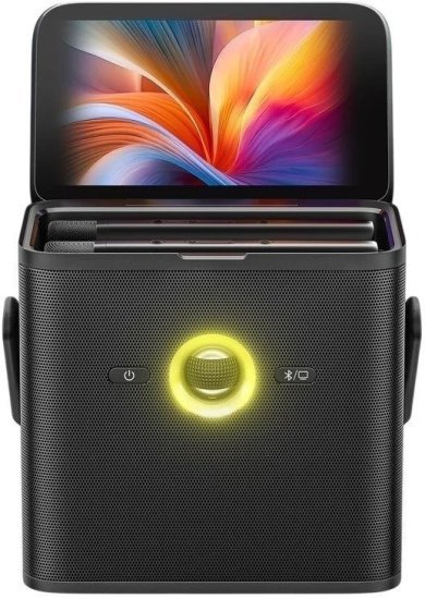 רמקול אלחוטי נייד לקריוקי ומסיבות עם מסך 7 אינץ' HD דגם Shell S3 מבית Ikarao - מגיע עם 2 מיקרופונים אלחוטיים