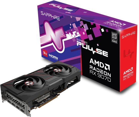 כרטיס מסך Sapphire Radeon RX 9070 PULSE 16GB GDDR6