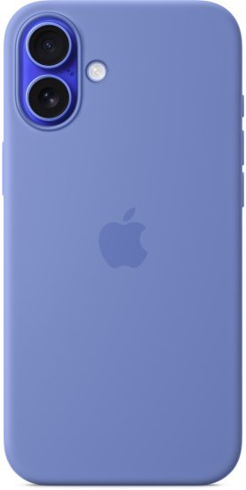 כיסוי סיליקון מקורי ל-Apple iPhone 16 Plus עם חיבור MagSafe - צבע Periwinkle