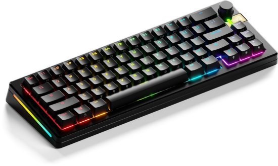 מקלדת גיימינג מכנית אלחוטית Glorious GMMK 3 Pro He Prebuilt Compact 65 - צבע שחור