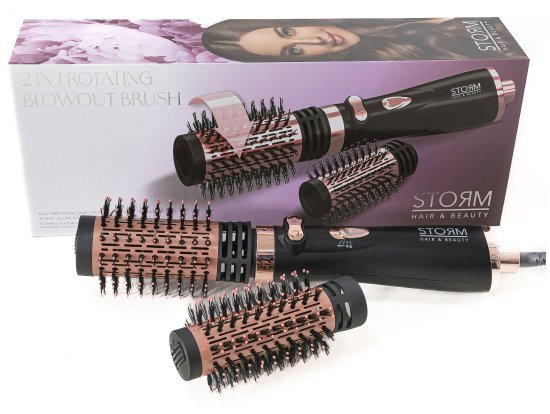 Storm - מברשת פן חשמלית מסתובבת Revolver - צבע שחור