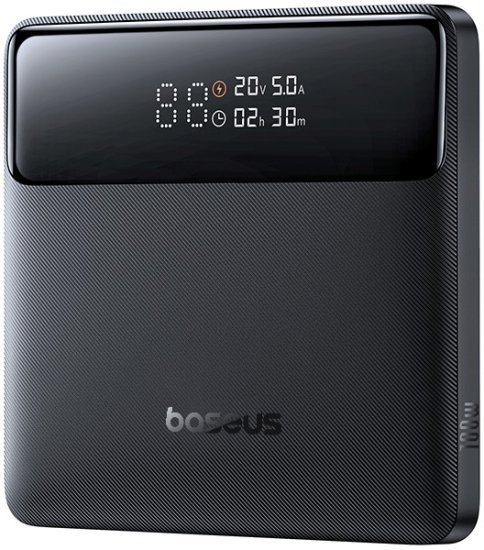 סוללת גיבוי Blade H1 למחשבים ניידים בנפח 20000mAh בהספק מקסימלי של 100W מבית Baseus - צבע שחור