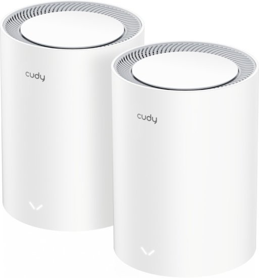 ראוטר (2 יחידות) Cudy AX3000 2.5G Whole Home Mesh Wi-Fi 6 System M3000 V2.0 - לבן
