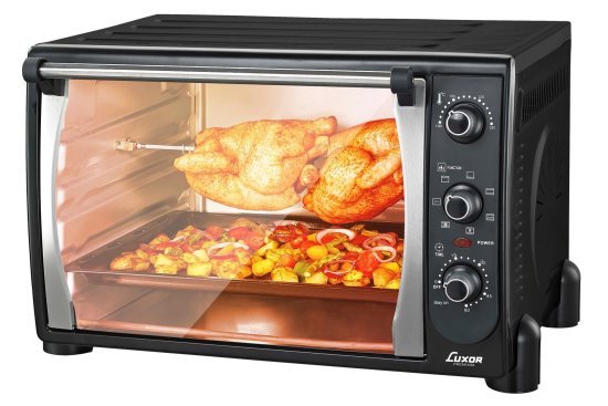 טוסטר אובן 90 ליטר 2400W דגם TO-90 מבית Luxor - צבע שחור