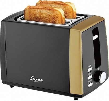 מצנם 2 פרוסות 900W דגם ST-815 מבית Luxor - צבע שחור