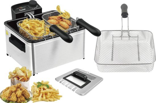 סיר לטיגון עמוק 5 ליטר 2000W דגם AHY-505 מבית Luxor