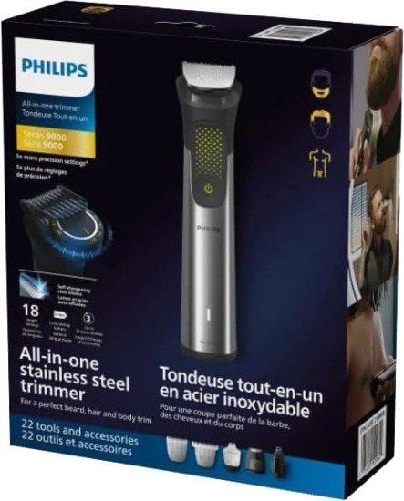 מכונת תספורת פיליפס + 22 חלקים דגם Philips MG9560