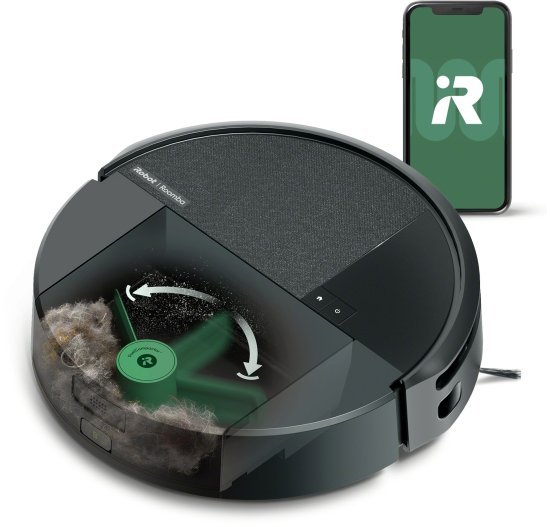שואב אבק ושוטף רובוטי חכם iRobot Roomba Combo 205 - צבע שחור