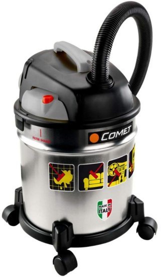 שואב אבק יבש רטוב לקמין ומפוח 20 ליטר 1200W מבית Comet