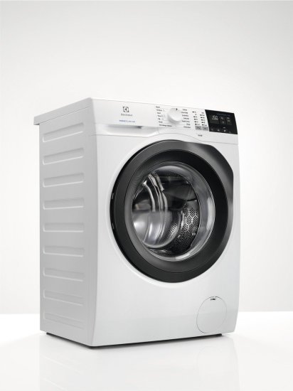 מכונת כביסה פתח חזית 8 ק''ג 1200 סל''ד Electrolux PerfectCare 600 EA6F4827CXM - צבע לבן דלת שחורה - תוצרת פולין