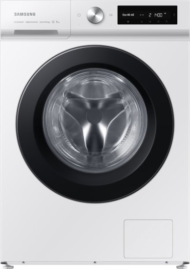 מכונת כביסה פתח חזית 11 ק''ג דגם Samsung Bespoke SpaceMax WW11BB5044AW - צבע לבן דלת שחורה