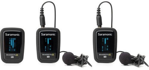 מערכת שני מיקרופונים אלחוטיים עם קליפס דגם Saramonic Blink500 ProX B2