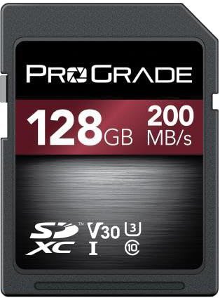כרטיס זיכרון ProGrade Digital SDXC UHS-I V30 - דגם PG16PGSD128GBSKNA - נפח 128GB