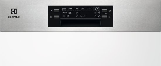 מדיח כלים חצי אינטגרלי רחב 59.6 ס''מ Electrolux EES47310IX - תוצרת פולין