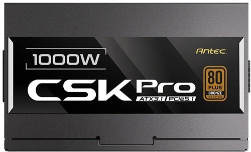 ספק כח אקטיבי חצי מודולארי Antec CSK Pro ATX3.1 1000W 80 Plus Bronze