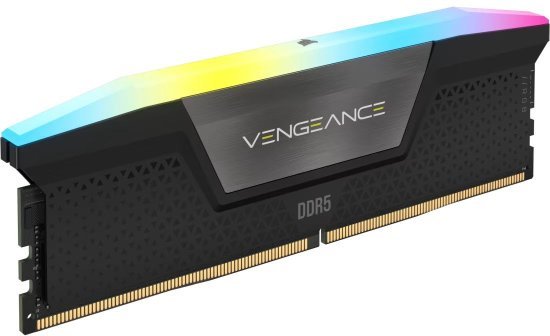 זיכרון למחשב Corsair Vengeance RGB 2x16GB DDR5 6200MHz CL36 - צבע שחור