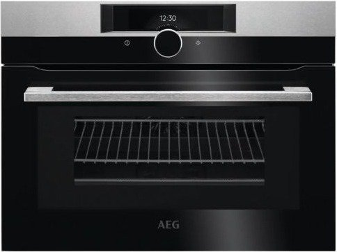 תנור בנוי 43 ליטר 45 ס''מ משולב מיקרוגל AEG Horizon Series KMK861000M - נירוסטה - תוצרת פולין