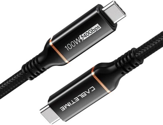 כבל 100W USB4 Type-C באיכות 8K מבית Cable Time -  אורך 2 מטר