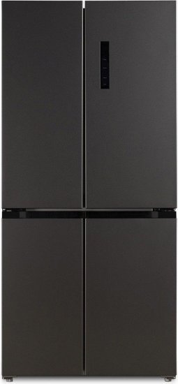 מקרר 4 דלתות מקפיא תחתון אינוורטר 482 ליטר Normande ND-880B No-Frost - זכוכית שחורה