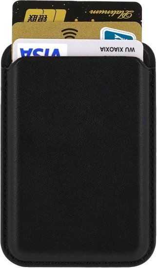 ארנק כרטיסים מגנטי תומך MagSafe לאייפון - צבע שחור