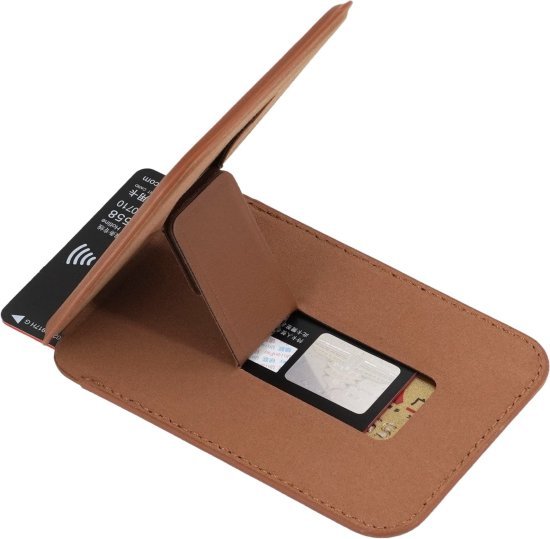 ארנק כרטיסים מגנטי תומך MagSafe לאייפון - צבע חום