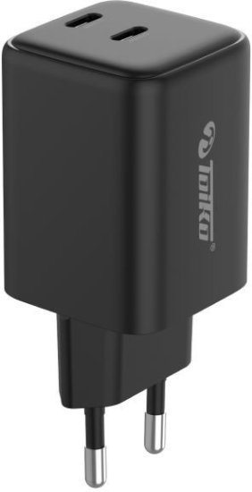 מטען קיר בהספק 45W חיבור USB-C כפול דגם TK-HC45 מבית Toiko