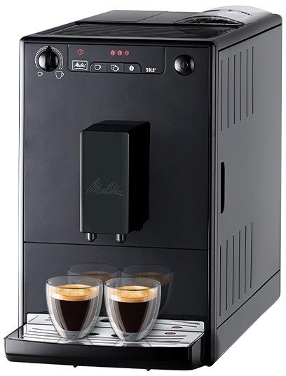 מכונת קפה אוטומטית Melitta Solo E950-222 - צבע שחור טהור (Pure Black)