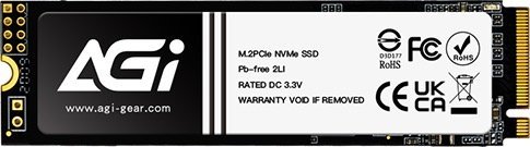 כונן AGI AI298 PCIe Gen 3x4 NVMe 1.3 M.2 2280 SSD - נפח 1TB