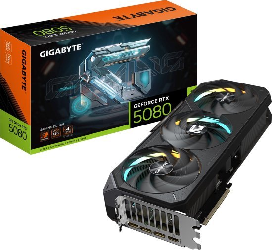 כרטיס מסך Gigabyte GeForce RTX 5080 GAMING OC 16GB GDDR7