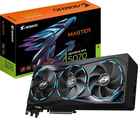 כרטיס מסך Gigabyte GeForce AORUS RTX 5070 MASTER 12GB