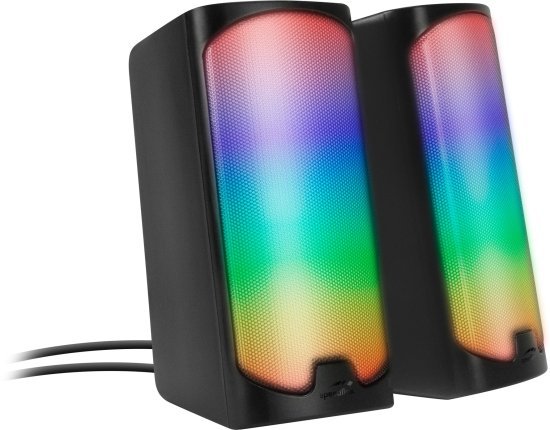 רמקול סטריאו לגיימינג SL-810009-BK TONOS RGB עם Bluetooth - צבע שחור