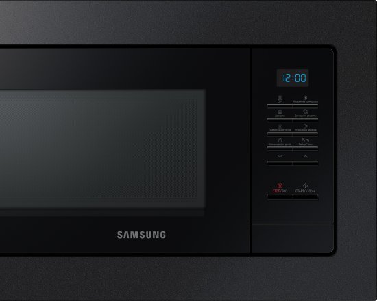מיקרוגל דיגיטלי בנוי 23 ליטר Samsung MS23A7013AB 800W - שחור - שנה אחריות יבואן רשמי Samsung