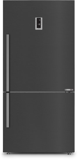 מקרר 2 דלתות מקפיא תחתון אינוורטר 580 ליטר Blomberg KND3968EXBRP - צבע נירוסטה מושחרת