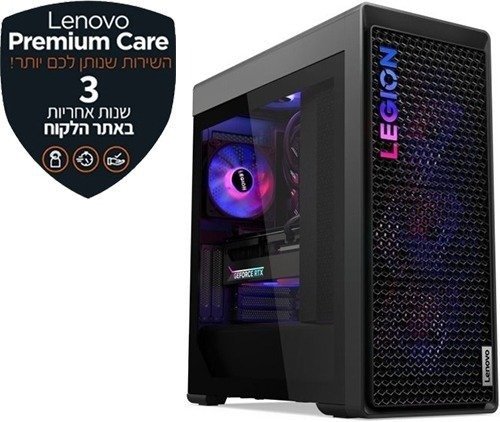 מחשב מותג שולחני גיימרים Lenovo Legion T7-34IAS10 Tower 90Y6002NYS - צבע Storm Grey - שלוש שנות אחריות