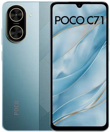 טלפון סלולרי Xiaomi Poco C71 3GB+64GB - צבע כחול - שנתיים אחריות יבואן רשמי ע''י המילטון