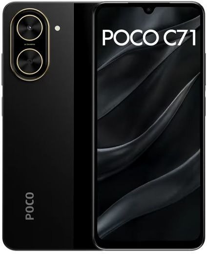טלפון סלולרי Xiaomi Poco C71 4GB+128GB - צבע שחור - שנתיים אחריות יבואן רשמי ע''י המילטון