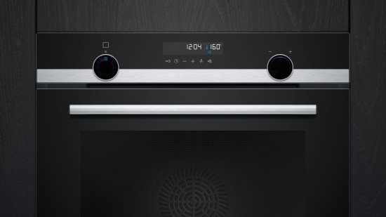 תנור פירוליטי בנוי 71 ליטר 9 תוכניות מסדרת IQ500 מבית Siemens - צבע שחור / נירוסטה - תוצרת ספרד - אחריות יבואן רשמי BSH