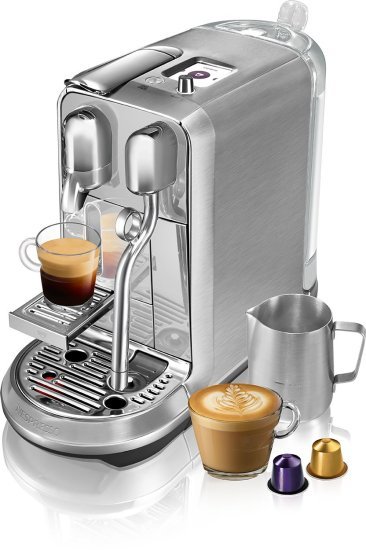 מכונת קפה Nespresso Creatista Plus J520 - צבע נירוסטה - שנה אחריות יבואן רשמי