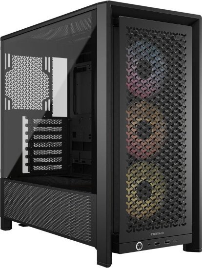 מארז ללא ספק Corsair 4000D RS FRAME ARGB Tempered Glass Mid Tower ATX - צבע שחור
