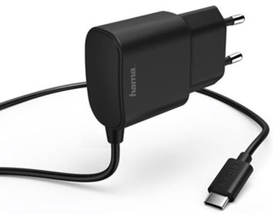 מטען קיר Hama USB Type-C 2.4A - צבע שחור