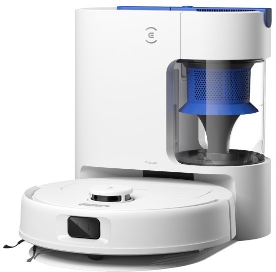 שואב אבק ושוטף רובוטי עם תחנת ריקון אוטומטית Ecovacs Deebot N20e Plus - צבע לבן - שנתיים אחריות יבואן רשמי על ידי רונלייט