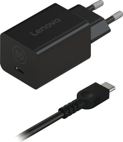 מטען קיר קומפקטי Lenovo GaN Nano 65W USB-C G0A6GN65EU