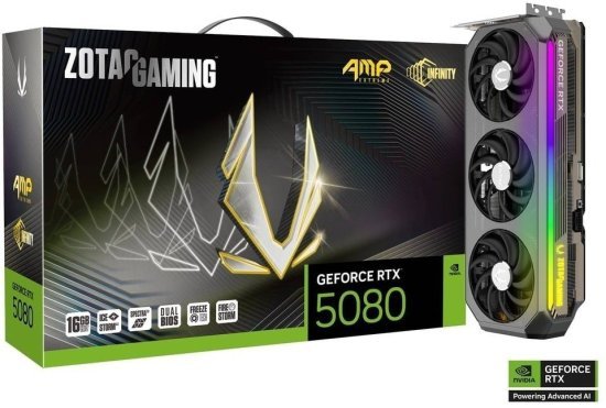 כרטיס מסך ZOTAC GAMING RTX 5080 AMP Extreme INFINITY 16GB GDDR7