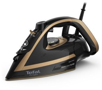 מגהץ אדים Tefal Puregliss 3000W FV8064G0 - צבע נחושת / שחור - חמש שנות אחריות יבואן רשמי על ידי ניופאן