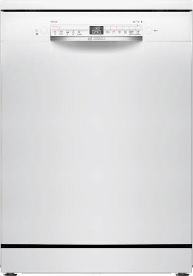 מדיח כלים עומד רחב 60 ס''מ Bosch Serie 2 SMS2HTW02E - צבע לבן - תוצרת פולין - אחריות יבואן רשמי BSH